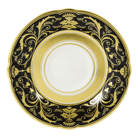 Royal Crown Derby Regency Black Tea Saucer (14cm) – official product image