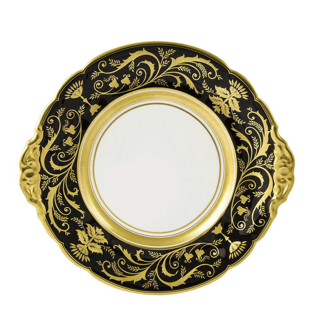 Royal Crown Derby Regency Black Bread and Butter Plate (25cm) – official product image