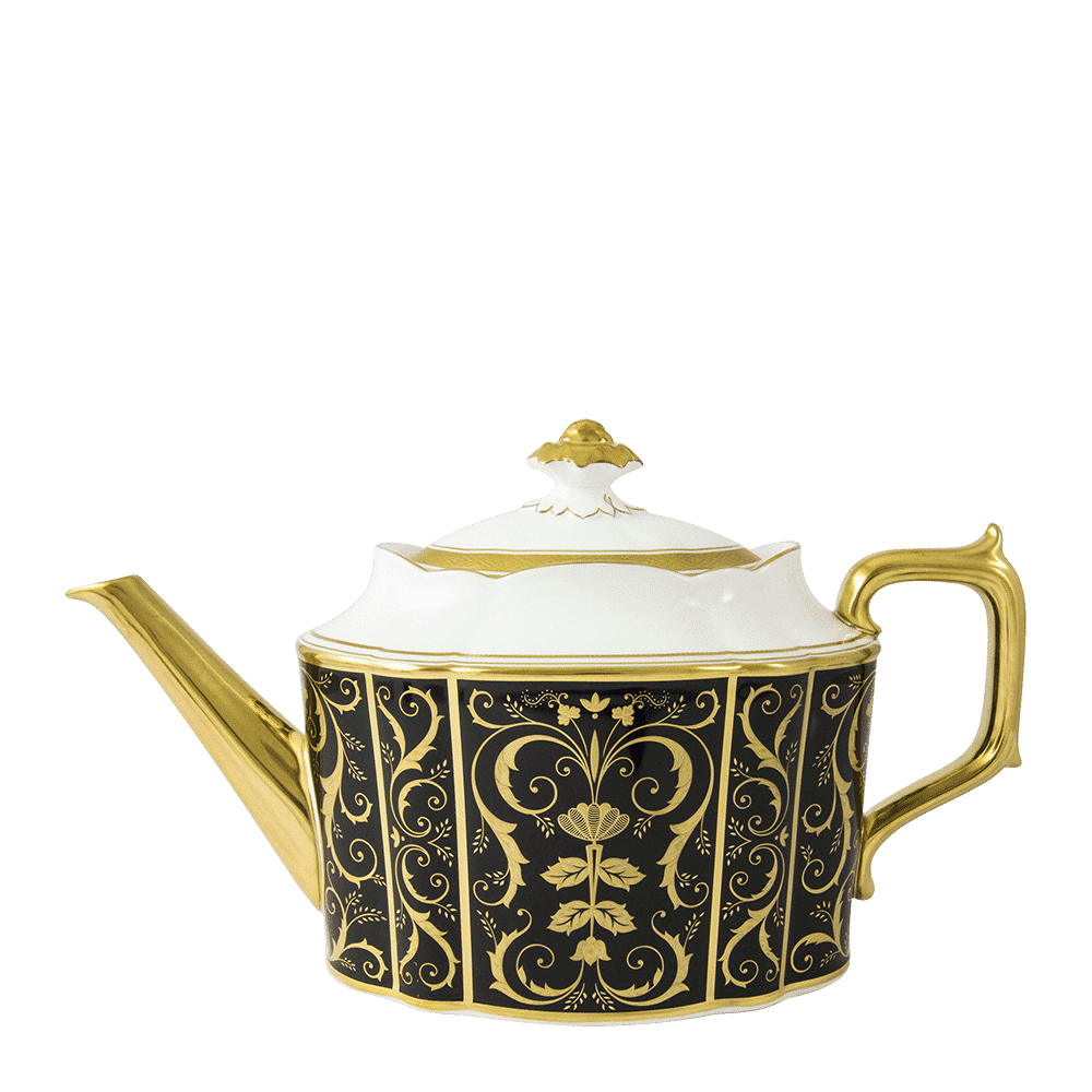 Royal Crown Derby Regency Black Teapot (1650ml) – official product image