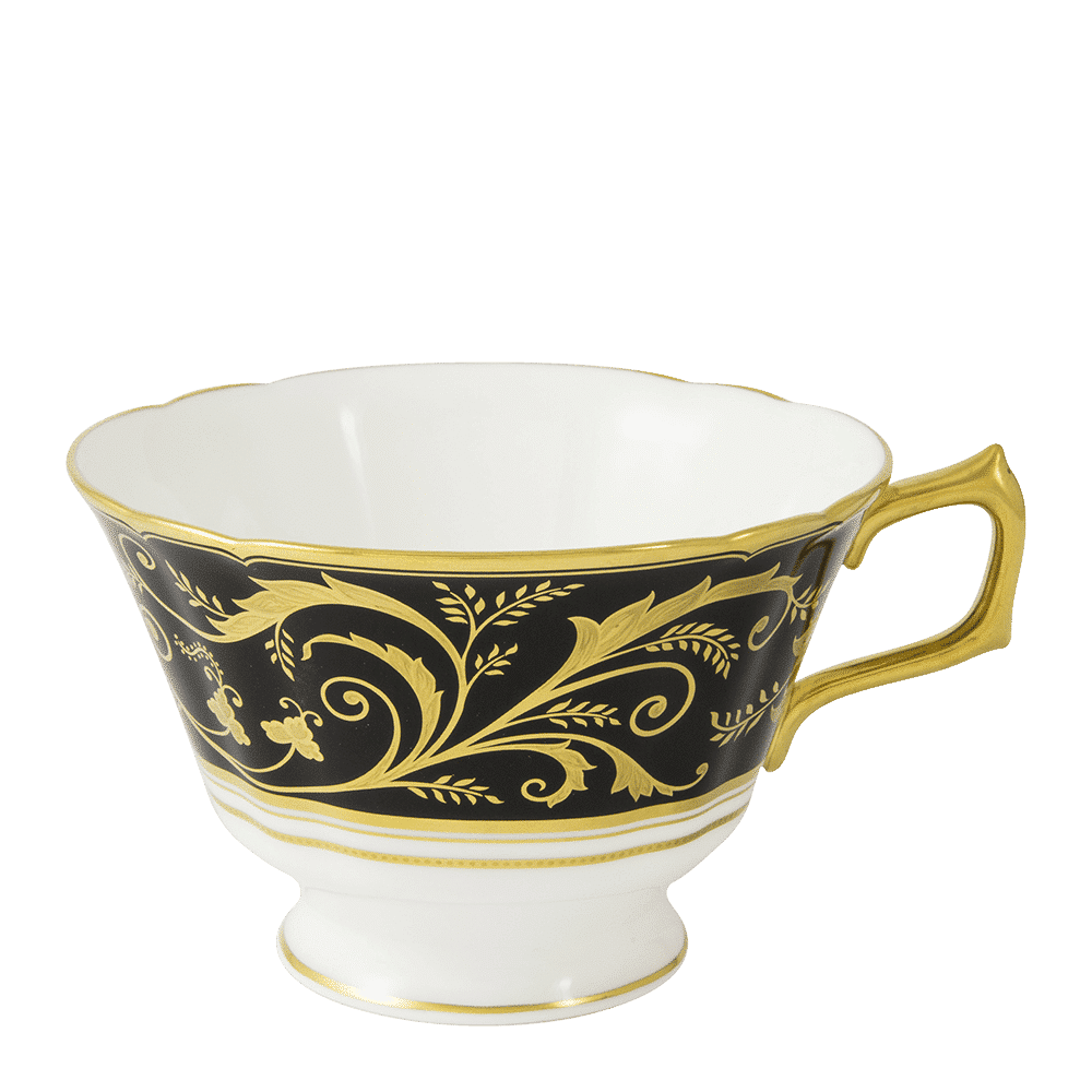 Royal Crown Derby Regency Black Breakfast Cup (340ml) – official product image