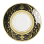Royal Crown Derby Regency Black Breakfast Saucer (16cm) – official product image