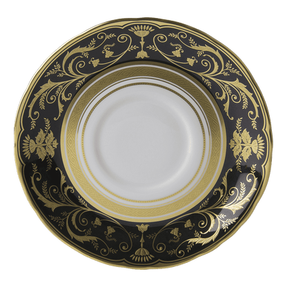 Royal Crown Derby Regency Black Cream Soup Saucer (16cm) – official product image