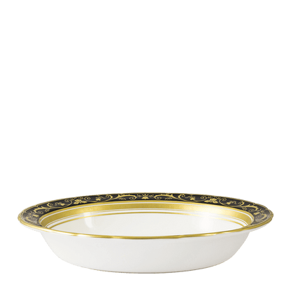Royal Crown Derby Regency Black Open Vegetable Dish (24cm) – alternate official product image
