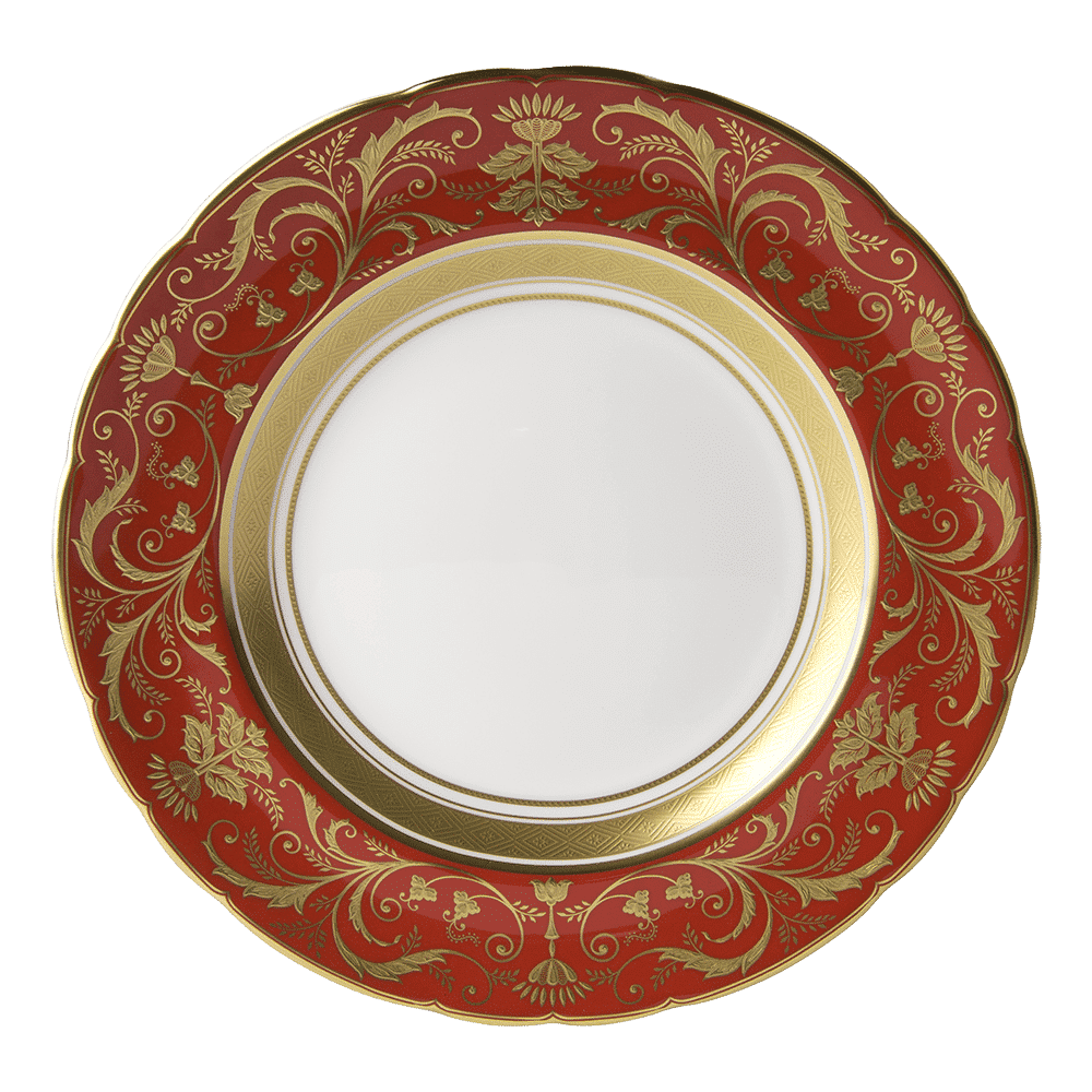 Royal Crown Derby Regency Red Salad Plate (21cm) – official product image