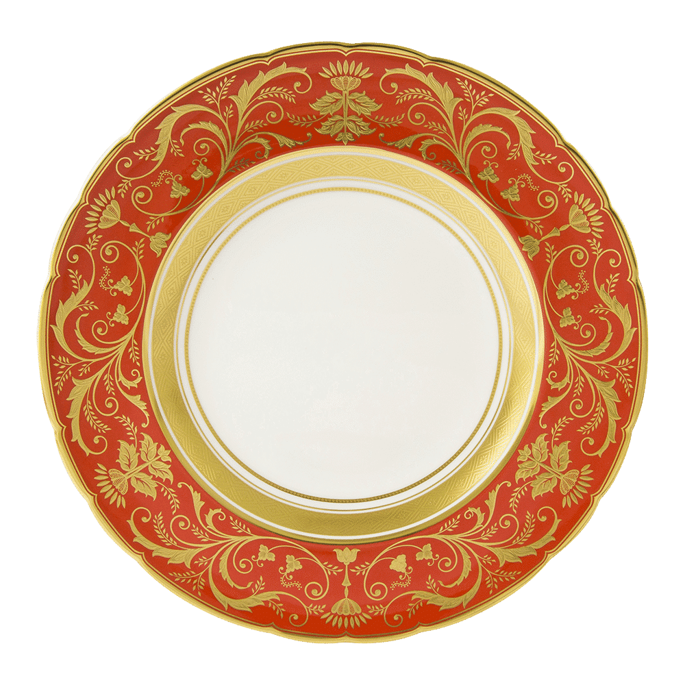 Royal Crown Derby Regency Red Dinner Plate (27cm) – official product image