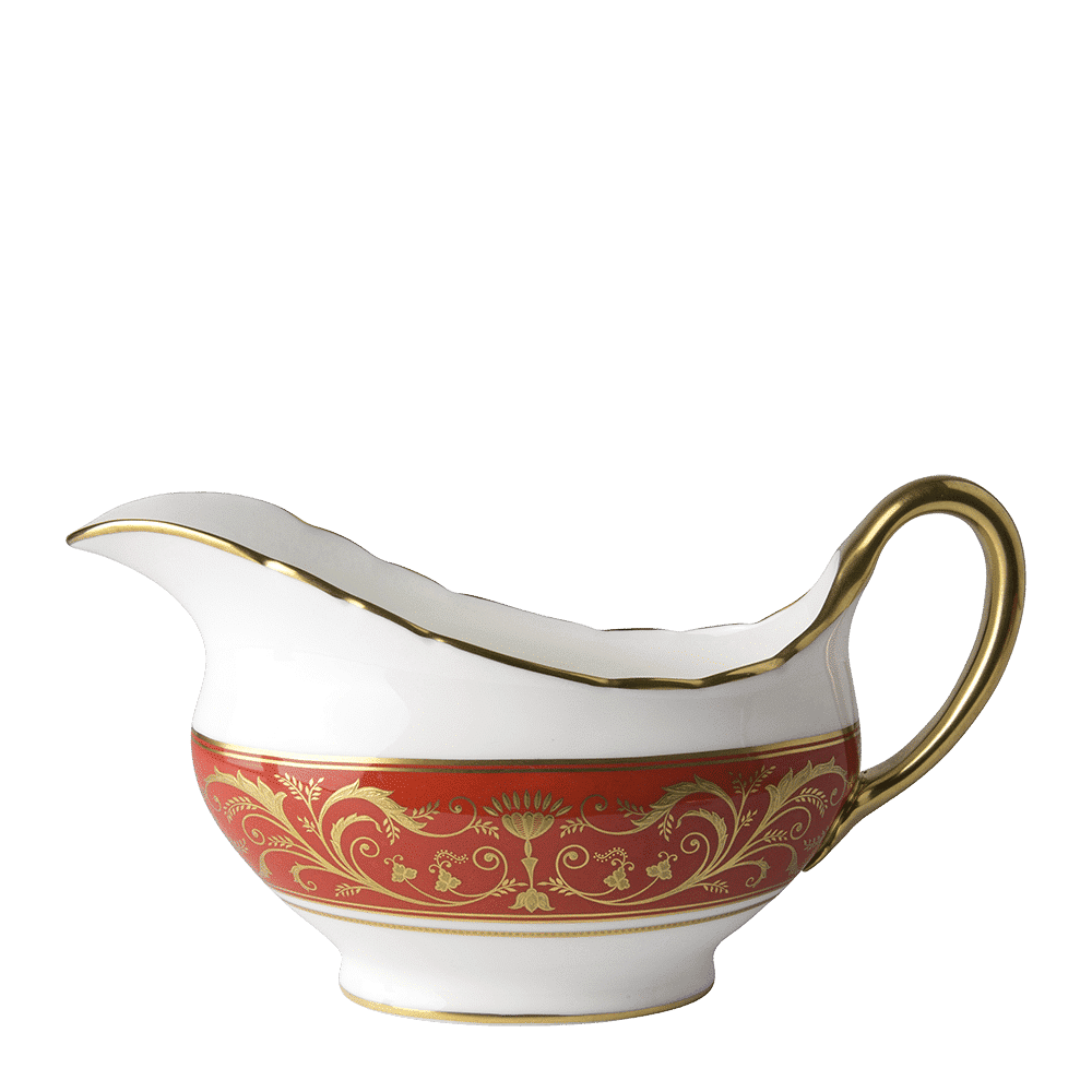 Royal Crown Derby Regency Red Sauce Boat (450ml) – official product image