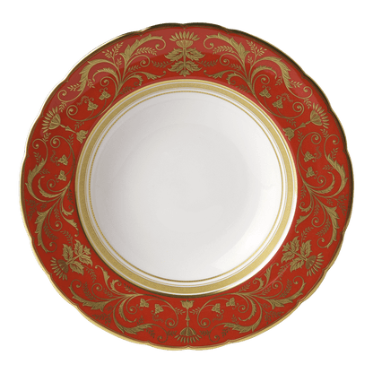 Royal Crown Derby Regency Red Rim Soup Bowl (21cm) – official product image