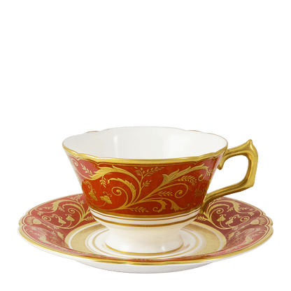 Royal Crown Derby Regency Red Teacup (220ml) – alternate official product image