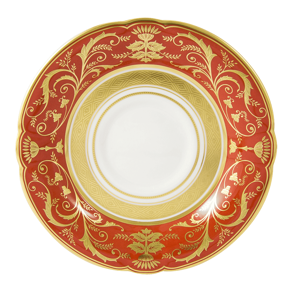 Royal Crown Derby Regency Red Tea Saucer (14cm) – official product image