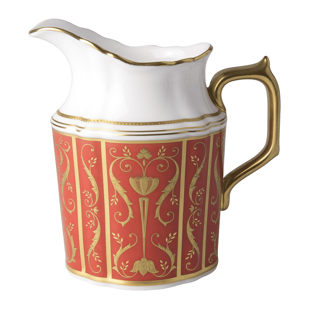 Royal Crown Derby Regency Red Cream Jug (280ml) – official product image