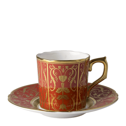 Royal Crown Derby Regency Red Coffee Cup (85ml) – alternate official product image