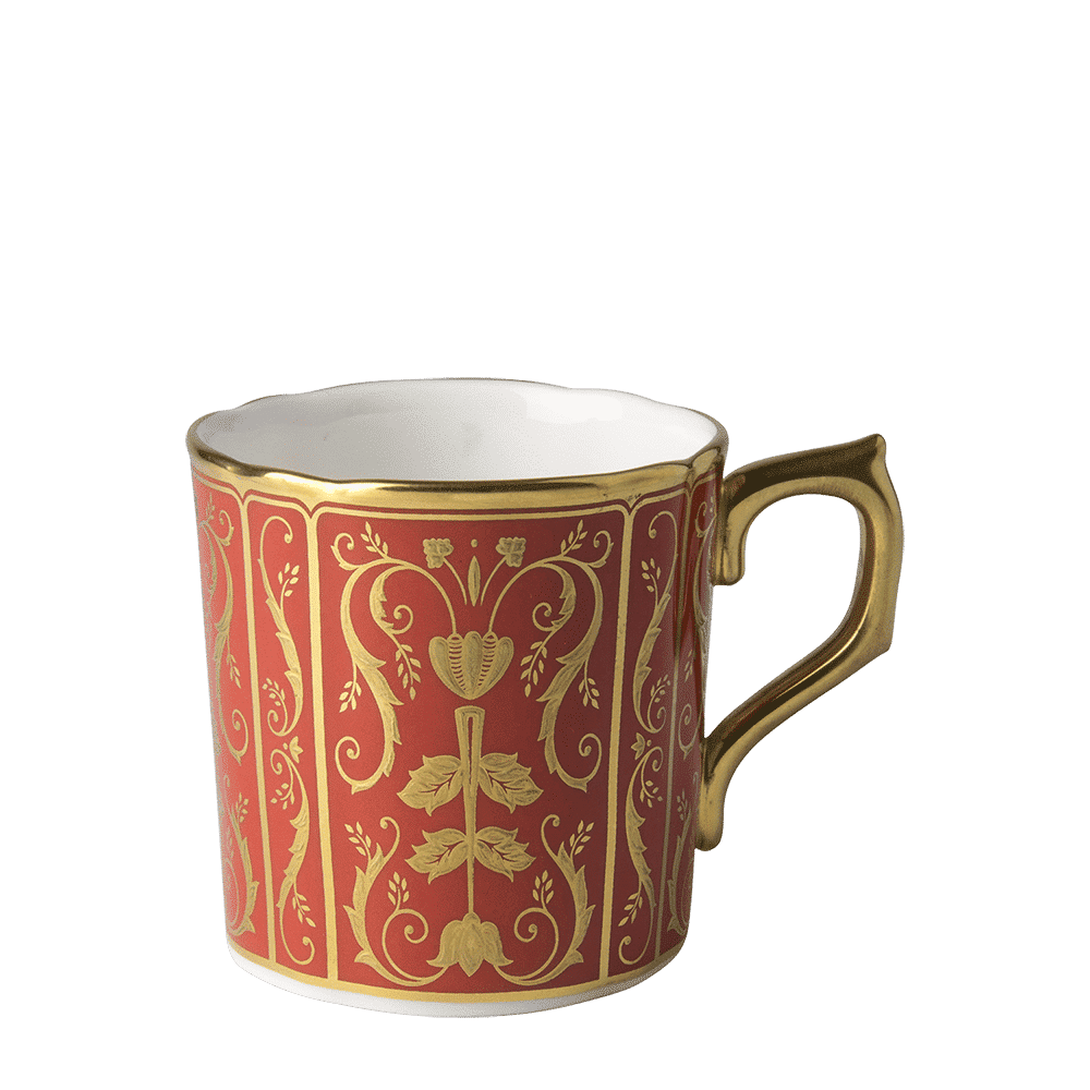 Royal Crown Derby Regency Red Coffee Cup (85ml) – official product image