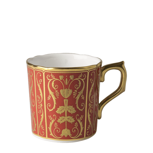 Royal Crown Derby Regency Red Coffee Cup (85ml) – official product image