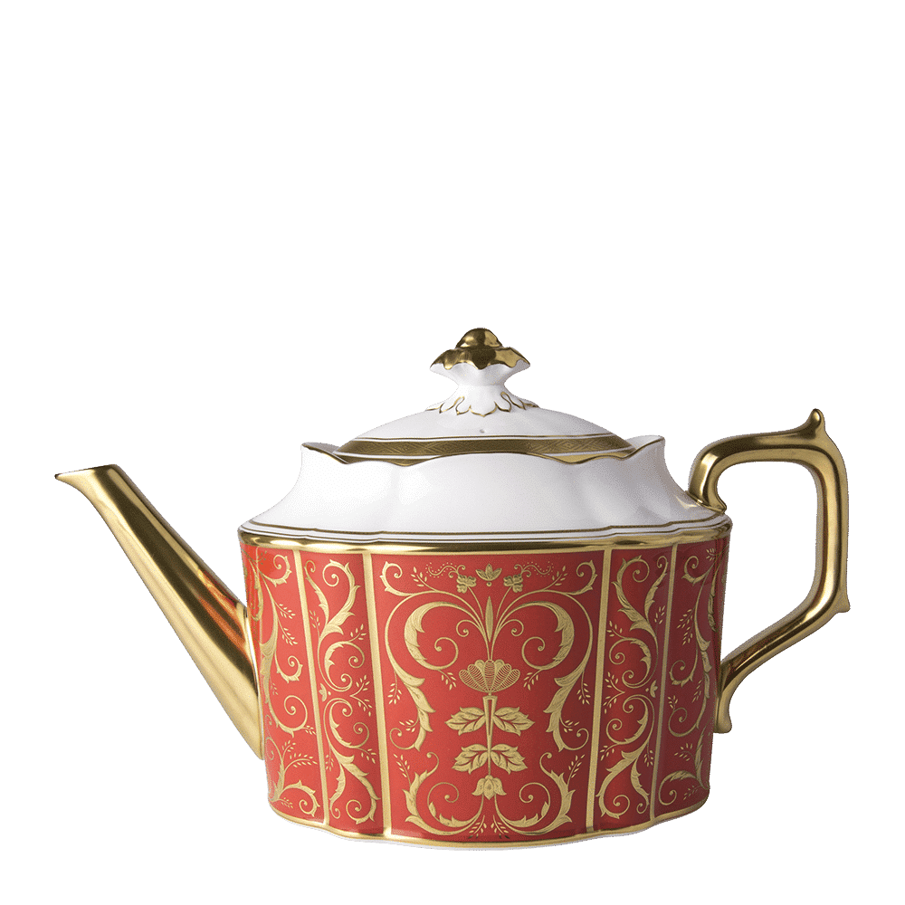 Royal Crown Derby Regency Red Teapot (1650ml) – official product image