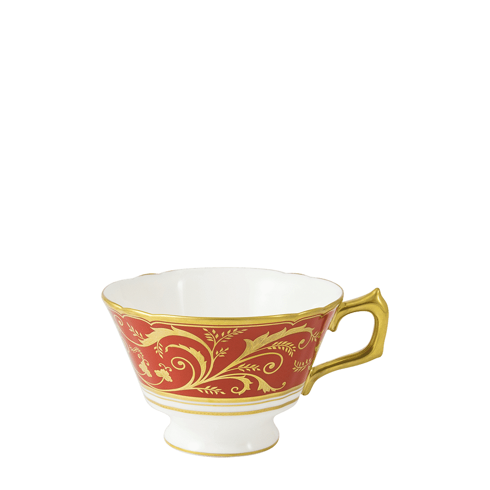 Royal Crown Derby Regency Red Breakfast Cup (340ml) – official product image