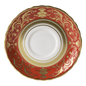 Royal Crown Derby Regency Red Cream Soup Saucer (16cm) – official product image