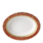 Royal Crown Derby Regency Red Open Vegetable Dish (24cm) – official product image