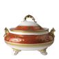 Royal Crown Derby Regency Red Covered Vegetable Dish (1700ml) – official product image