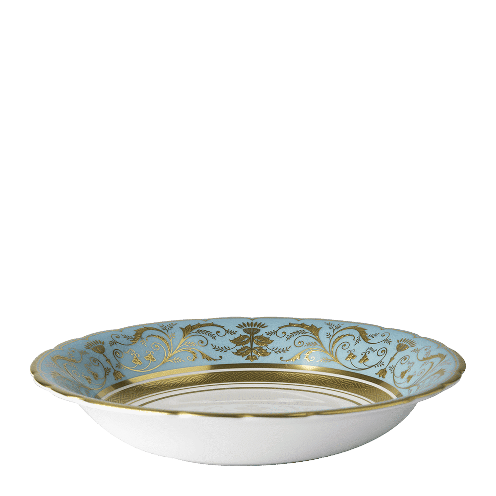 Royal Crown Derby Regency Turquoise Cereal Bowl (16.5cm) – official product image