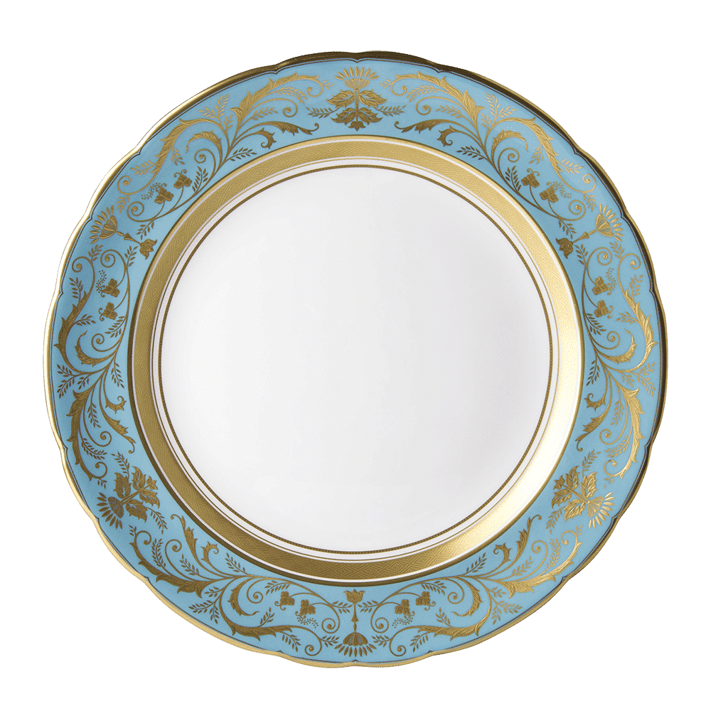 Royal Crown Derby Regency Turquoise Soup Tureen Stand (35cm) – official product image