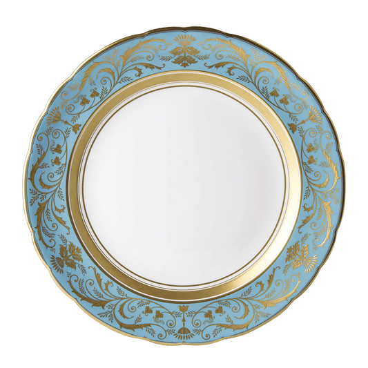 Royal Crown Derby Regency Turquoise Soup Tureen Stand (35cm) – official product image