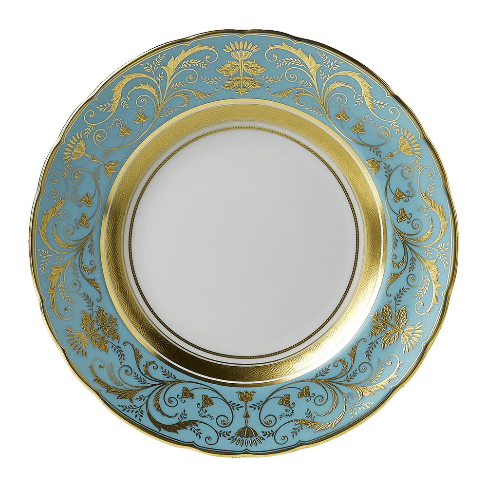 Royal Crown Derby Regency Turquoise Salad Plate (21cm) – official product image