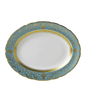 Royal Crown Derby Regency Turquoise Oval Dish (41cm) – official product image