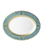 Royal Crown Derby Regency Turquoise Oval Dish (34cm) – official product image