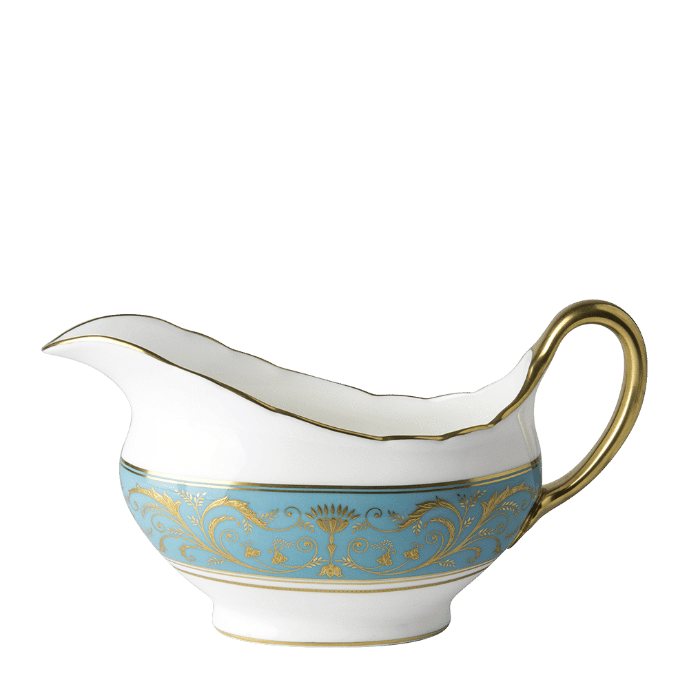 Royal Crown Derby Regency Turquoise Sauce Boat (450ml) – official product image