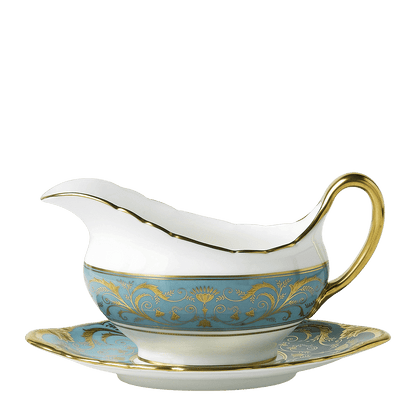 Royal Crown Derby Regency Turquoise Sauce Boat (450ml) – alternate official product image