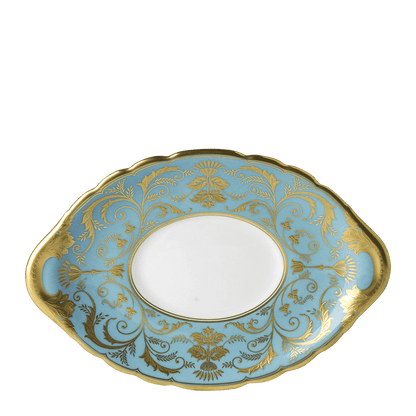 Royal Crown Derby Regency Turquoise Sauce Boat Stand (21cm) – official product image