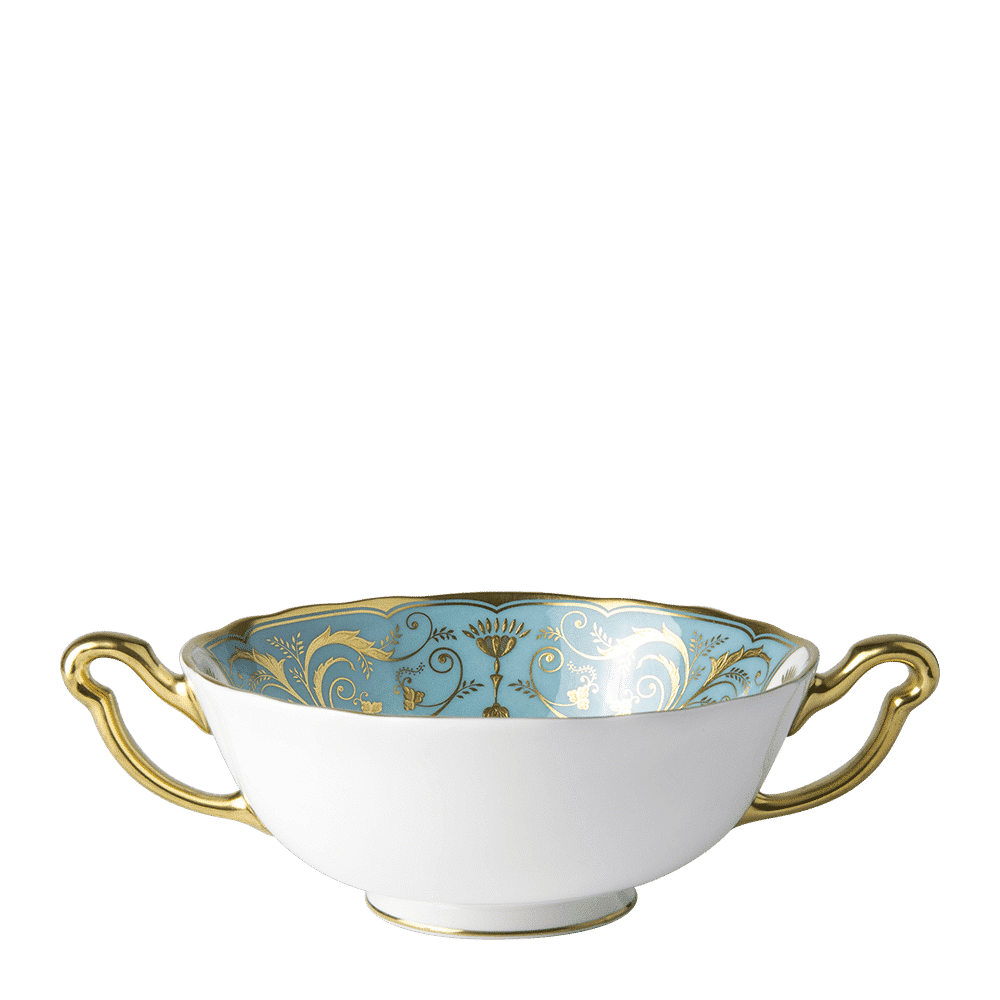 Royal Crown Derby Regency Turquoise Cream Soup Cup (340ml) – official product image