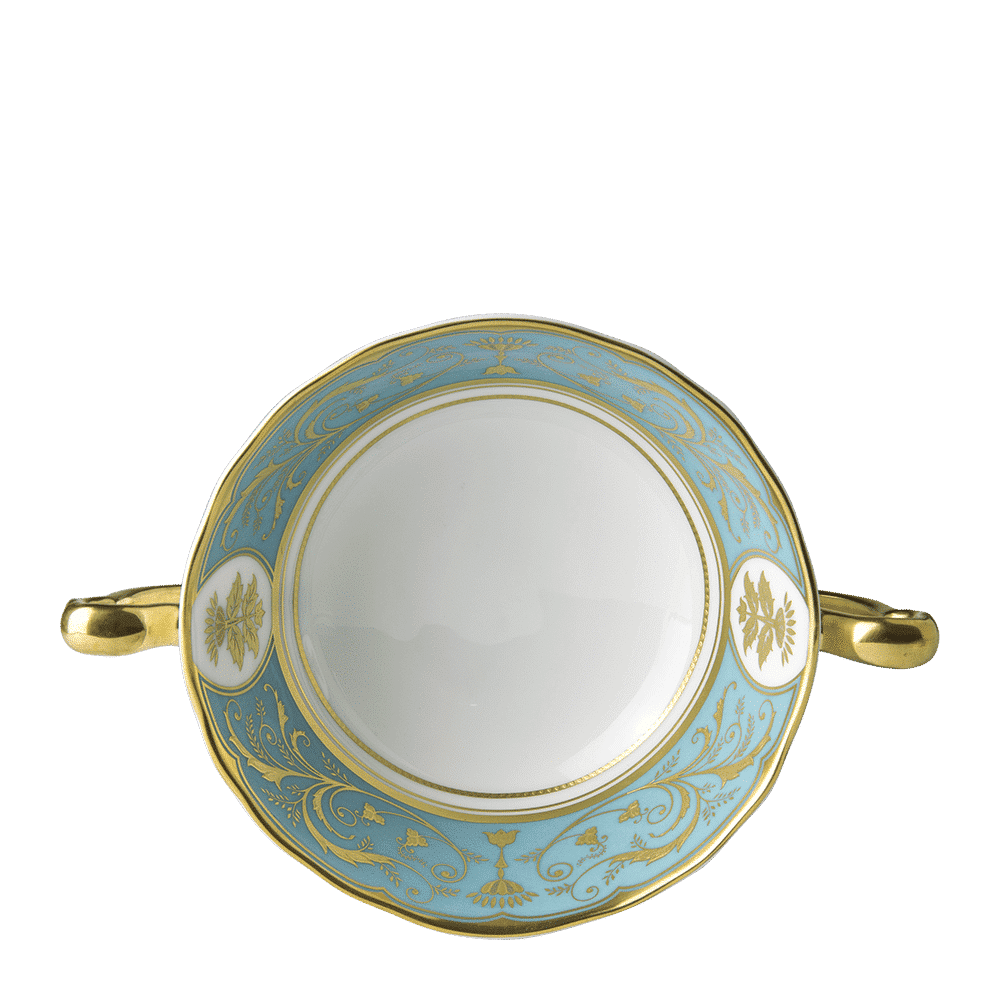 Royal Crown Derby Regency Turquoise Cream Soup Cup (340ml) – alternate official product image