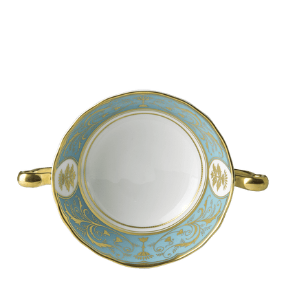 Royal Crown Derby Regency Turquoise Cream Soup Cup (340ml) – alternate official product image