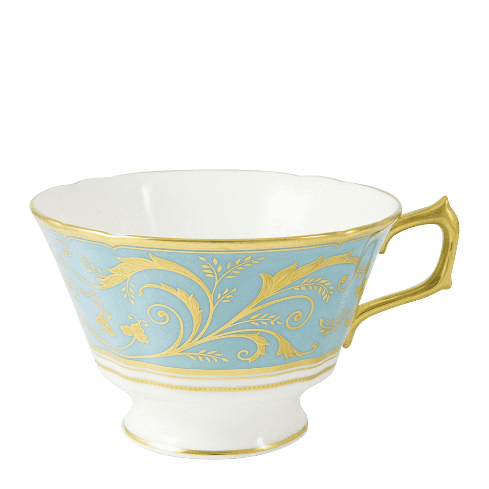 Royal Crown Derby Regency Turquoise Teacup (220ml) – official product image