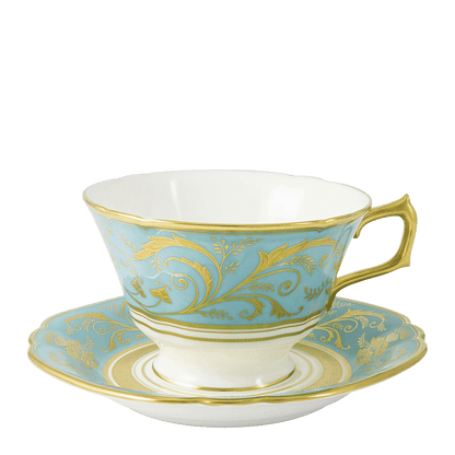 Royal Crown Derby Regency Turquoise Teacup (220ml) – alternate official product image