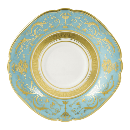 Royal Crown Derby Regency Turquoise Tea Saucer (14cm) – official product image