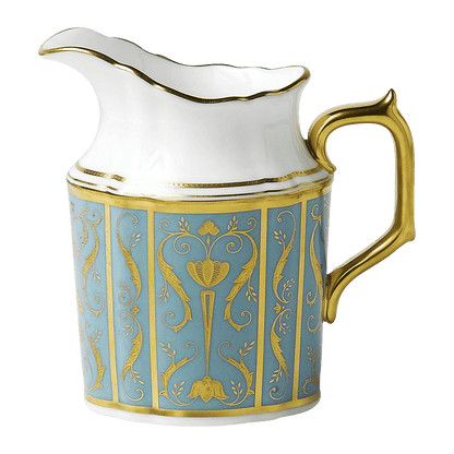 Royal Crown Derby Regency Turquoise Cream Jug (280ml) – official product image