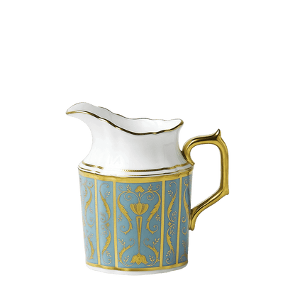 Royal Crown Derby Regency Turquoise Cream Jug (280ml) – alternate official product image