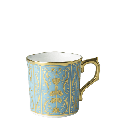 Royal Crown Derby Regency Turquoise Coffee Cup (85ml) – official product image