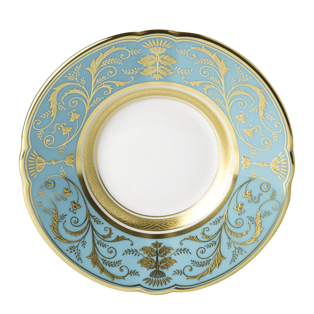 Royal Crown Derby Regency Turquoise Coffee Saucer (12cm) – official product image