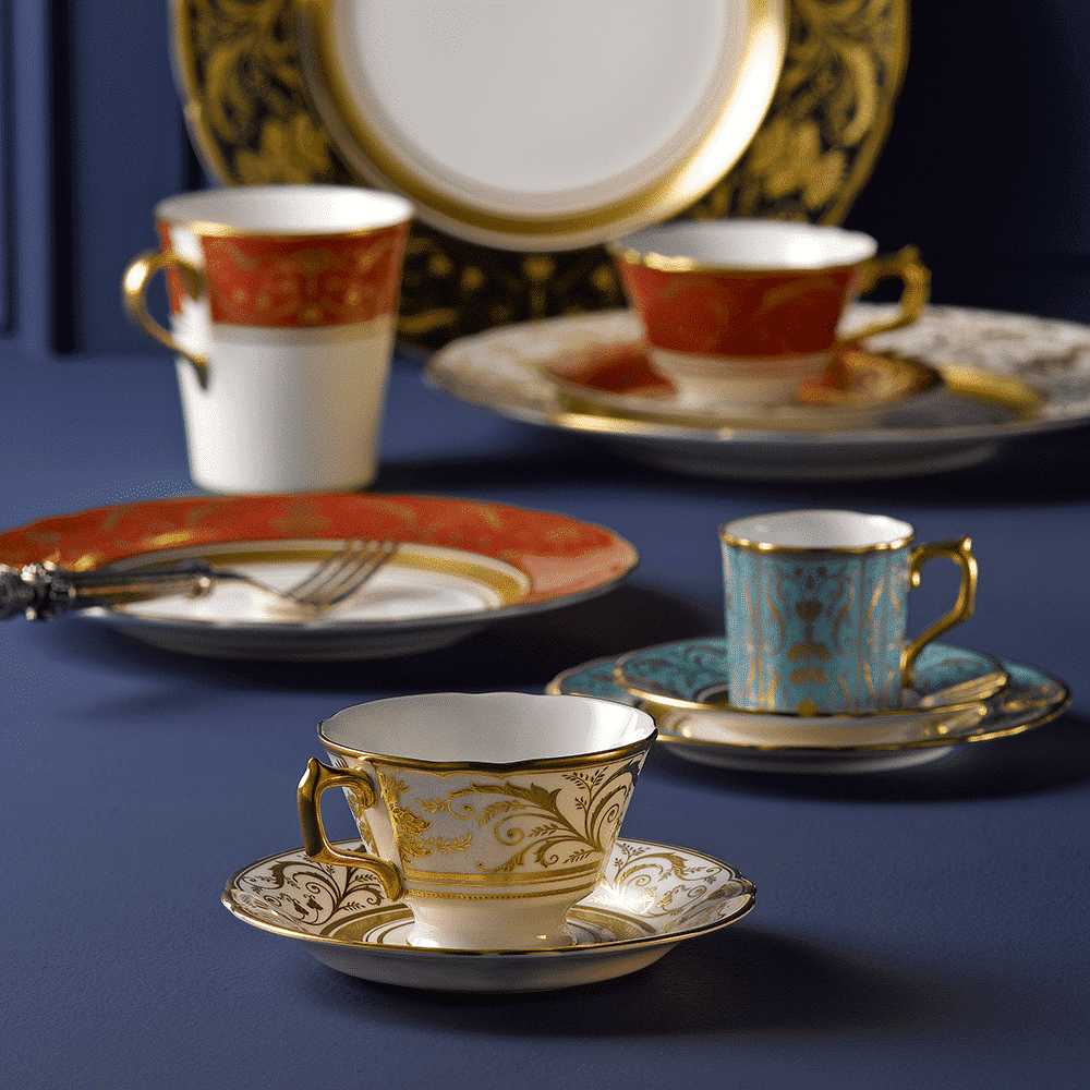 Royal Crown Derby Regency Turquoise Coffee Saucer (12cm) – alternate official product image
