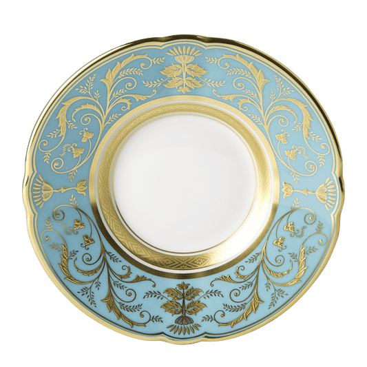 Royal Crown Derby Regency Turquoise Coffee Saucer (12cm) – official product image