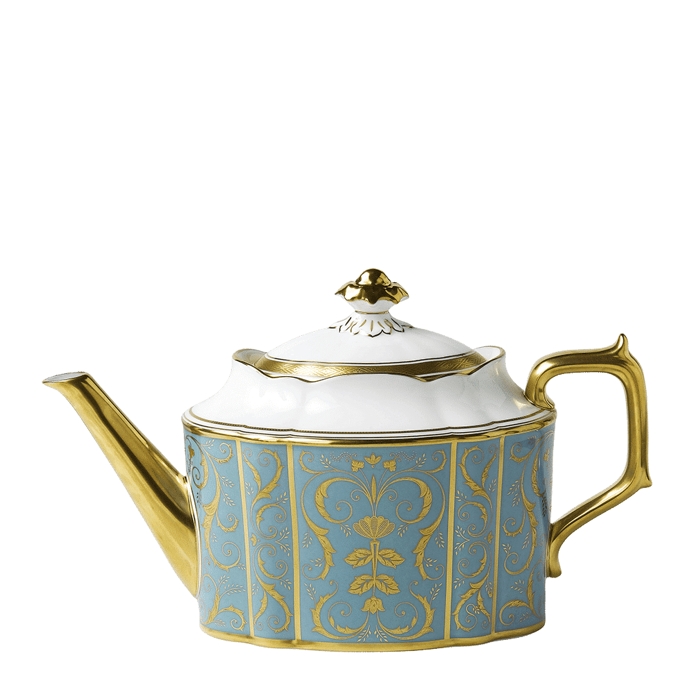 Royal Crown Derby Regency Turquoise Teapot (1650ml) – official product image