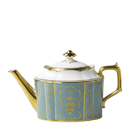 Royal Crown Derby Regency Turquoise Teapot (1650ml) – official product image
