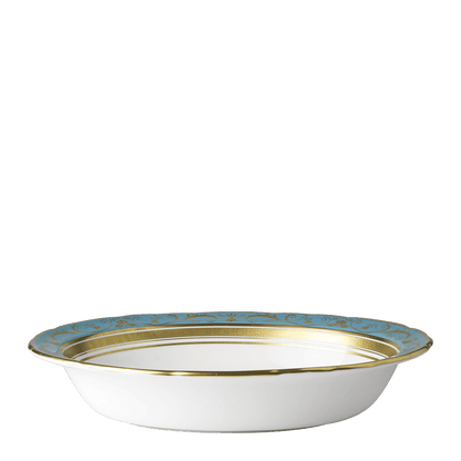 Royal Crown Derby Regency Turquoise Open Vegetable Dish (24cm) – official product image