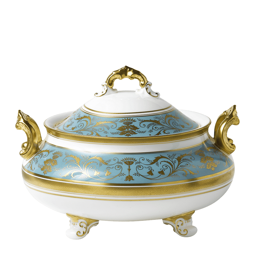 Royal Crown Derby Regency Turquoise Soup Tureen (3700ml) – official product image