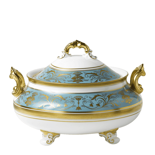 Royal Crown Derby Regency Turquoise Soup Tureen (3700ml) – official product image