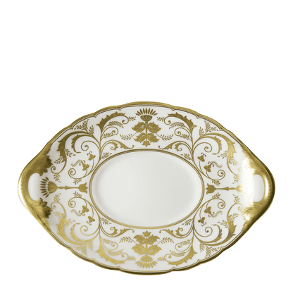 Royal Crown Derby Regency White Sauce Boat Stand (21cm) – official product image