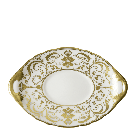 Royal Crown Derby Regency White Sauce Boat Stand (21cm) – official product image